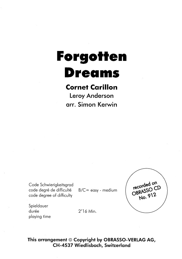 Forgotten Dreams - hacer clic aqu