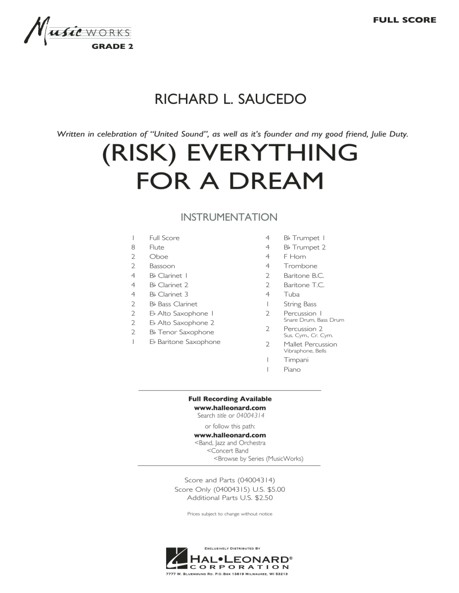 (Risk) Everything for a Dream - hacer clic aqu