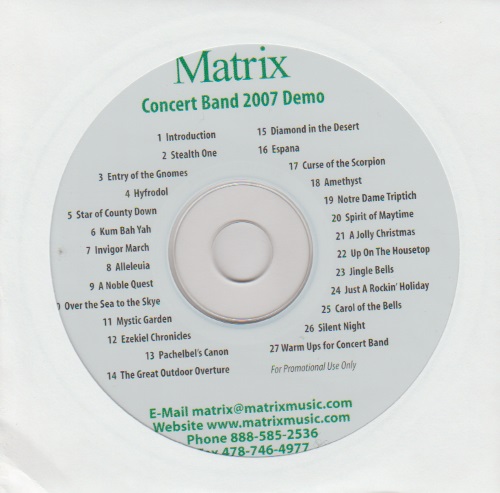 Matrix Concert Band 2007 Demo - hacer clic aquí Matrix Concert Band 2007 Demo - hacer clic aquí