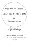 Songs As If For Children