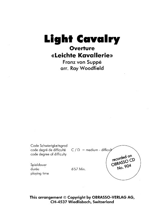 Overture to 'Light Cavalry' (Leichte Kavallerie) - hacer clic aqu