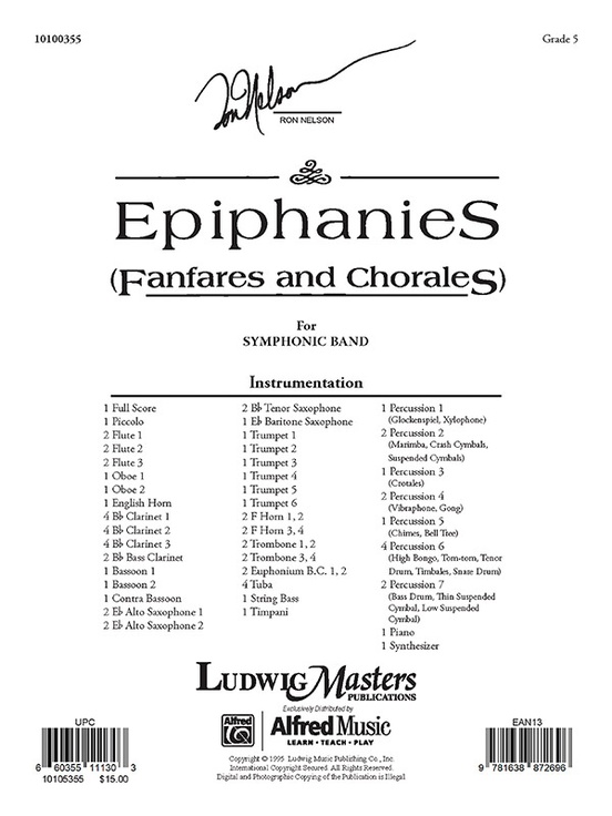 Epiphanies (Fanfares and Chorales) - hacer clic aqu