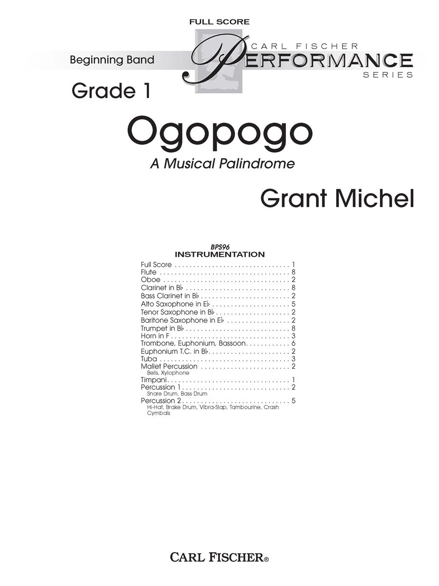 Ogopogo (A Musical Palindrome) - hacer clic aqu