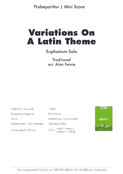 Variations on a Latin Theme - hacer clic aqu�