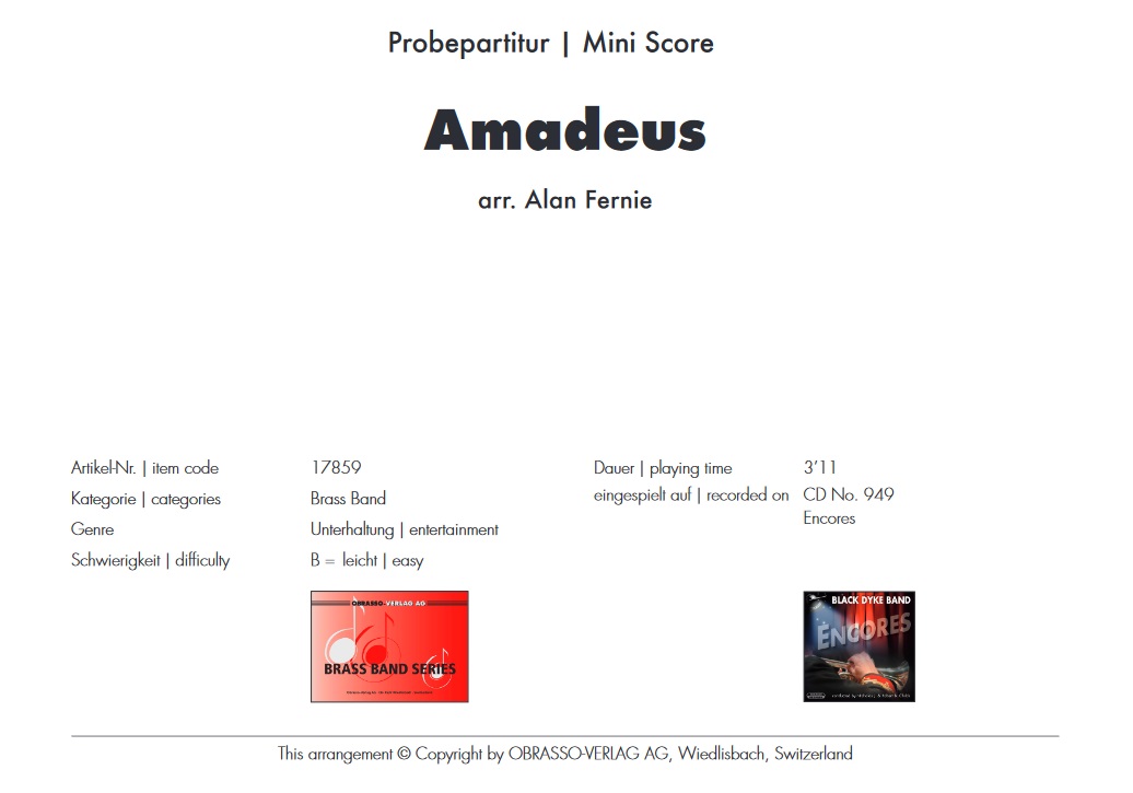 Amadeus (Based on a Theme by Mozart) - hacer clic aqu