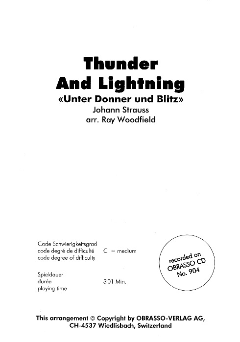 Thunder and Lightning (Unter Donner und Blitz) - hacer clic aqu