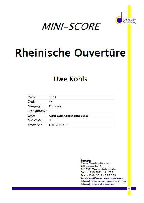 Rheinische Ouvertre - hacer clic aqu