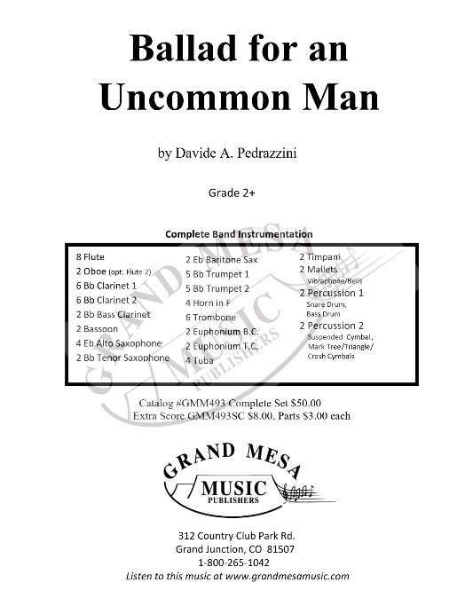 Ballad for an Uncommon Man - hacer clic aqu