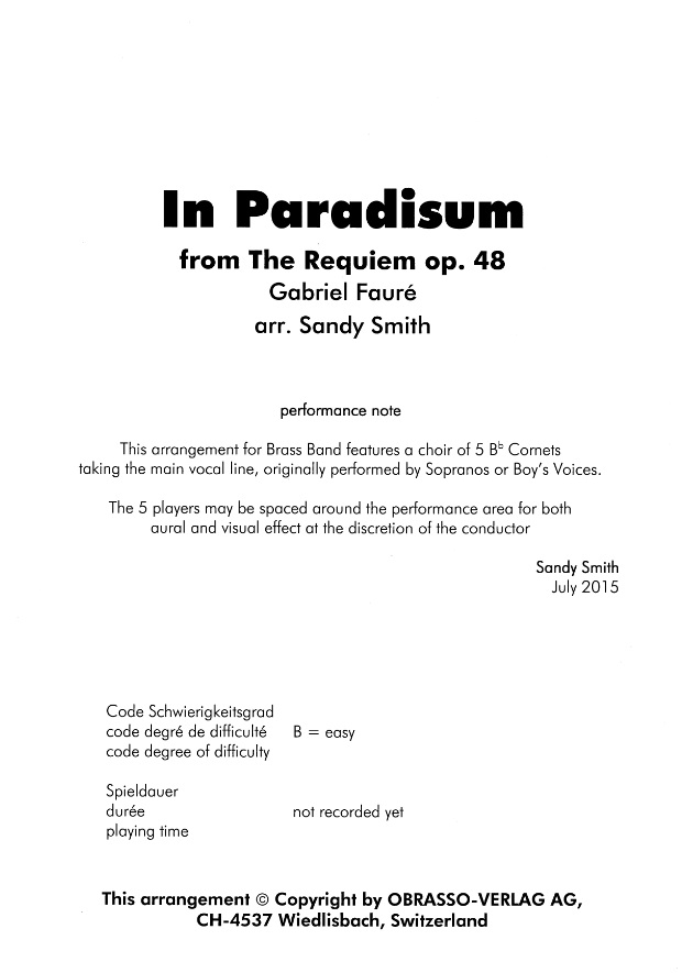 In Paradisum (from 'The Requiem') - hacer clic aqu