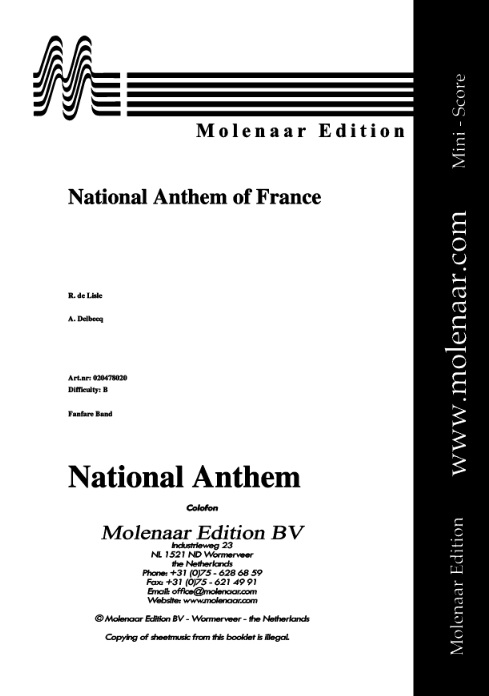 National Anthem of France (La Marseillaise/Volkslied van Frankrijk) - hacer clic aqu