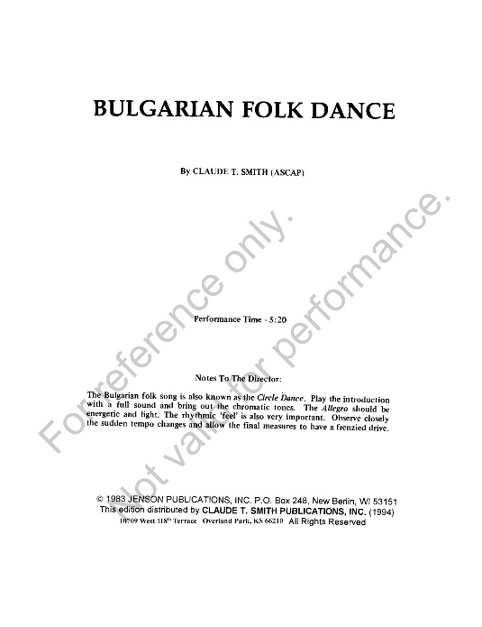 Bulgarian Folk Dance - hacer clic aqu�