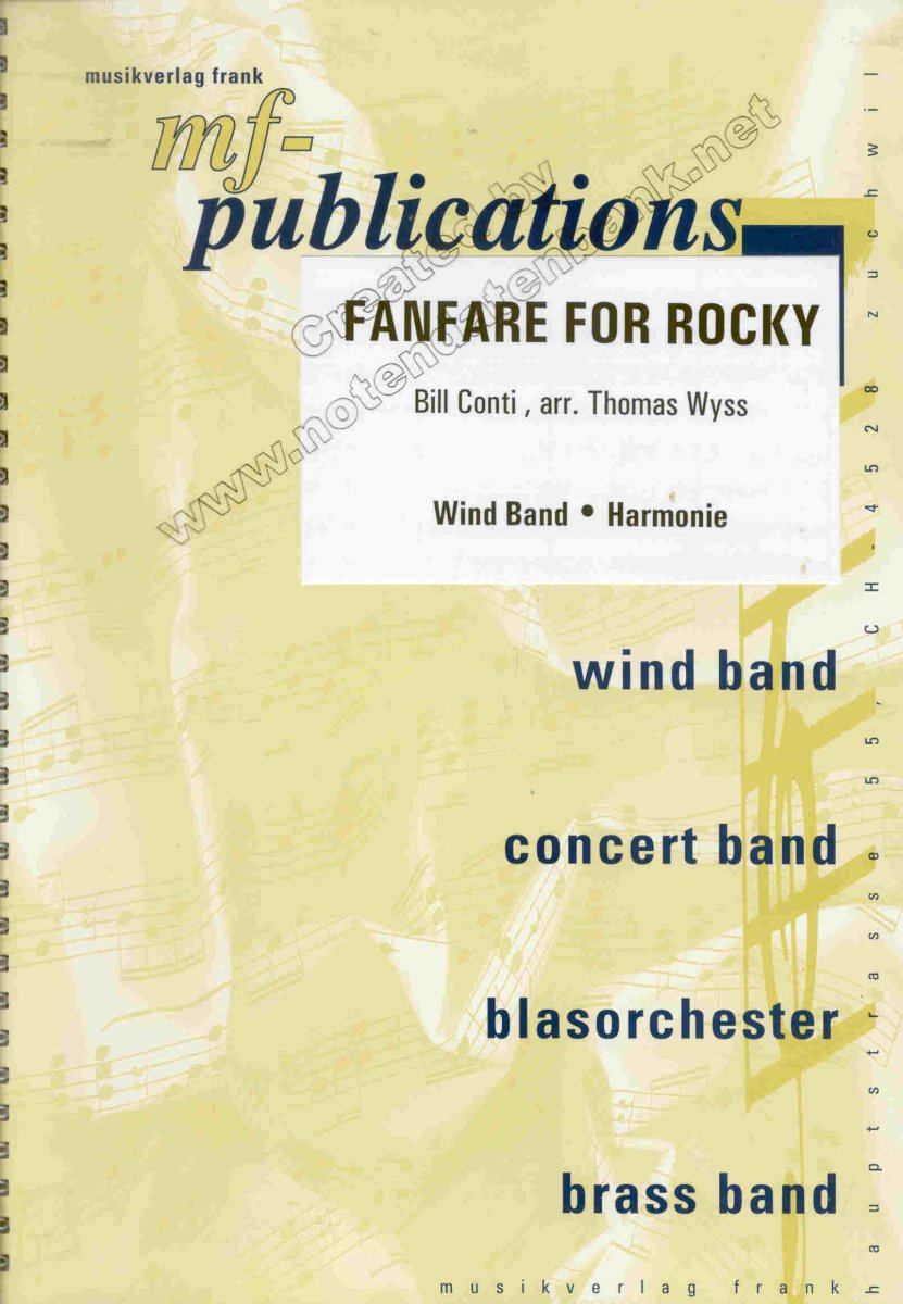 Fanfare for Rocky - hacer clic aquí Fanfare for Rocky - hacer clic aquí