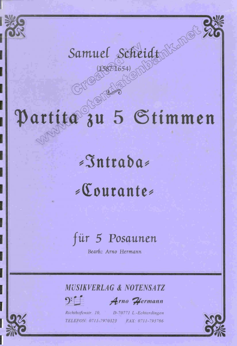Partita zu 5 Stimmen: Intrada, Courante - hacer clic aquí Partita zu 5 Stimmen: Intrada, Courante - hacer clic aquí