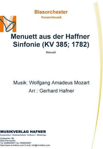 Menuett aus der Haffner Sinfonie (1782) - hacer clic aqu�