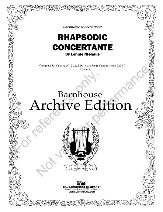 Rhapsodic Concertante - hacer clic aqu