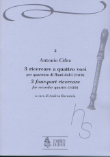 3 four-part Ricercare for Recorder Quartet - hacer clic aquí 3 four-part Ricercare for Recorder Quartet - hacer clic aquí