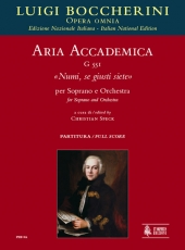 Aria accademica G 551 Numi, se giusti siete for Soprano and Orchestra - hacer clic aqu