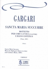 Sancta Maria Succurre. Motet for Eigth-part Choir (SATB-SATB) and Continuo - hacer clic aqu�