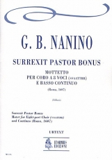 Surrexit Pastor Bonus. Motet for Eigth-part Choir (SATB-SATB) and Continuo - hacer clic aqu