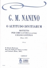 O Altitudo Divitiarum. Motet for Eigth-part Choir (SATB-SATB) and Continuo - hacer clic aqu