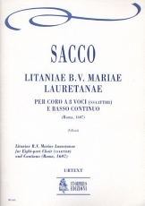 Litaniae B.V. Mariae Lauretanae for Eigth-part Choir (SATB-SATB) and Continuo - hacer clic aqu