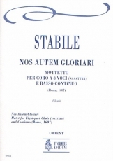 Nos Autem Gloriari. Motet for 8 Voices (SATB-SATB) and Continuo - hacer clic aqu�