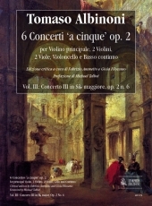 6 Concertos 'a cinque' Op.2, Vol. III: Concerto Concerto III in B flat major - hacer clic aqu
