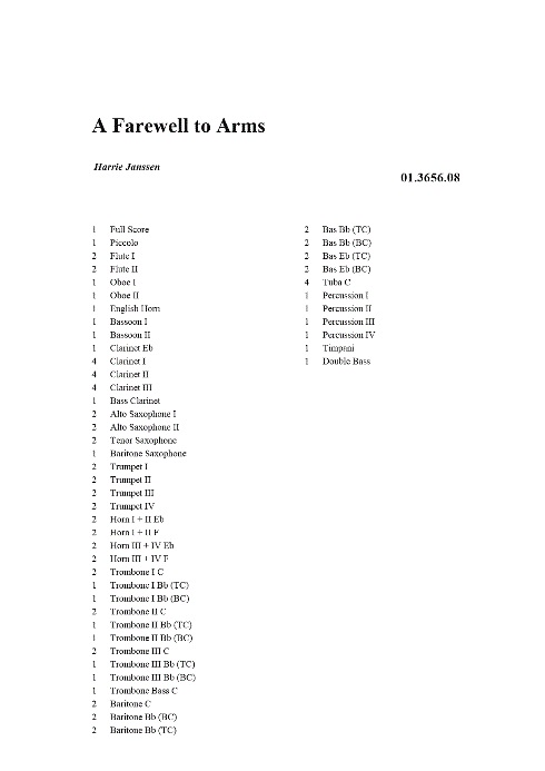 A Farewell to Arms - hacer clic aqu