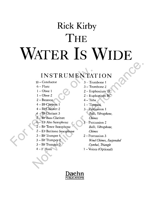 Water is Wide, The - hacer clic aqu�