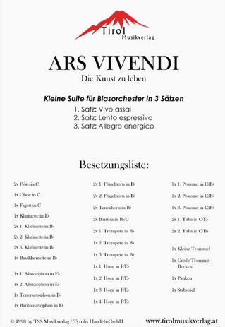 Ars Vivendi (Kunst des Lebens) - hacer clic aqu