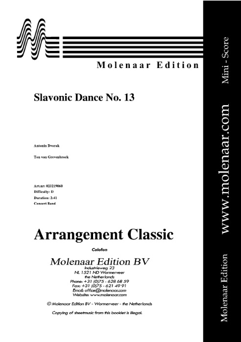 Slavonic Dance #13 - hacer clic aqu