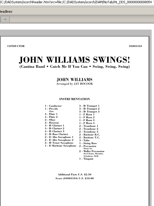 John Williams Swings! - hacer clic aqu