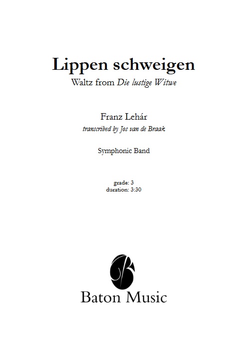 Lippen schweigen (from the Operetta 'Die Lustige Witwe') - hacer clic aqu
