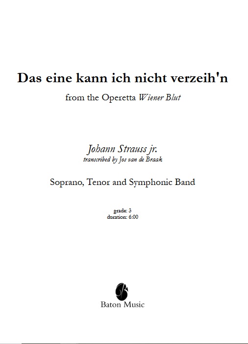 Das eine kann ich nicht verzeih'n (from 'Wiener Blut') - hacer clic aqu�