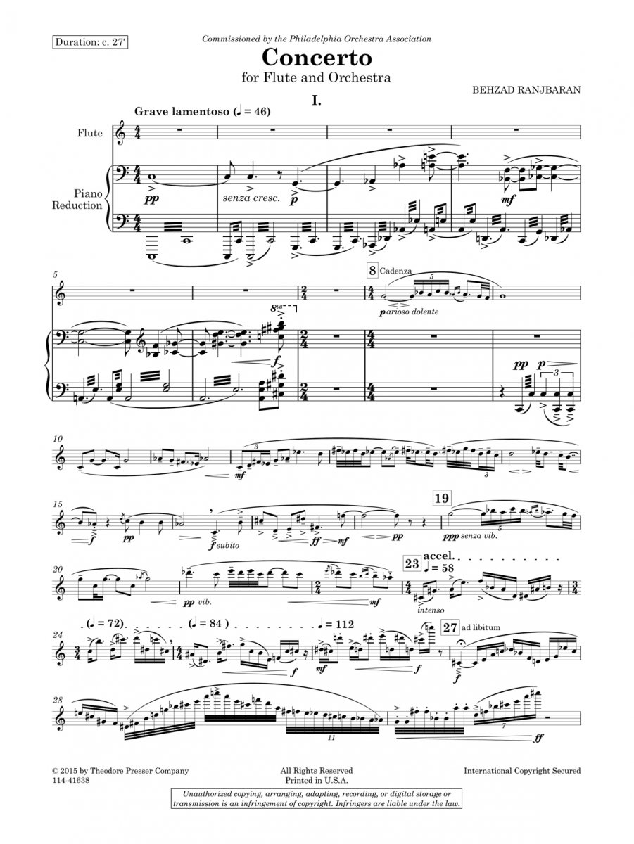 Concerto for Flute and Orchestra - hacer clic aqu�