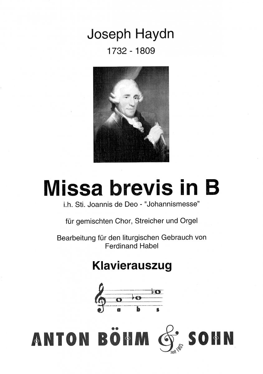 Missa brevis in B - Johannismesse (Kleine Orgelsolomesse) - hacer clic aqu