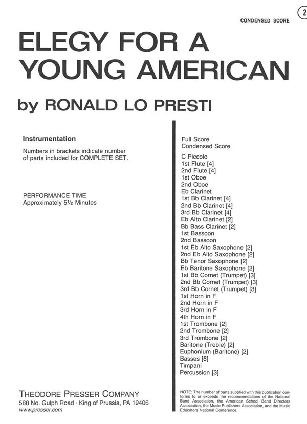 Elegy for a Young American - hacer clic aqu�