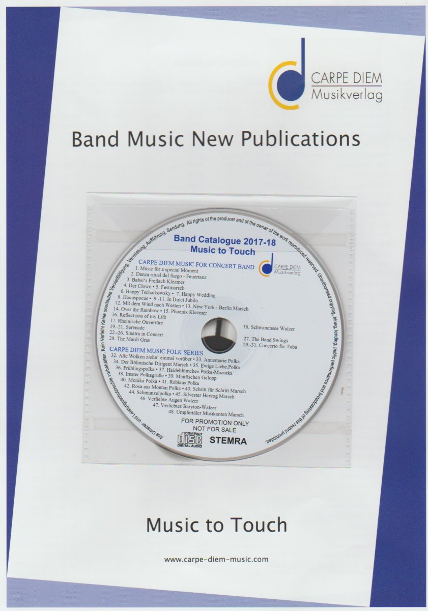 Carpe Diem: 2017-18 Band Catalogue 'Music to Touch' - hacer clic aqu�