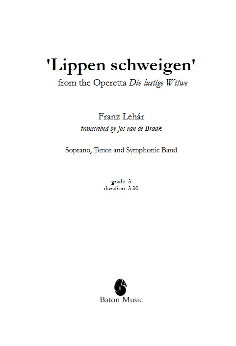 Lippen schweigen (from the Operetta 'Die Lustige Witwe') - hacer clic aqu