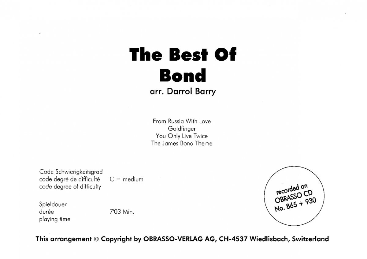Best of Bond, The - hacer clic aqu