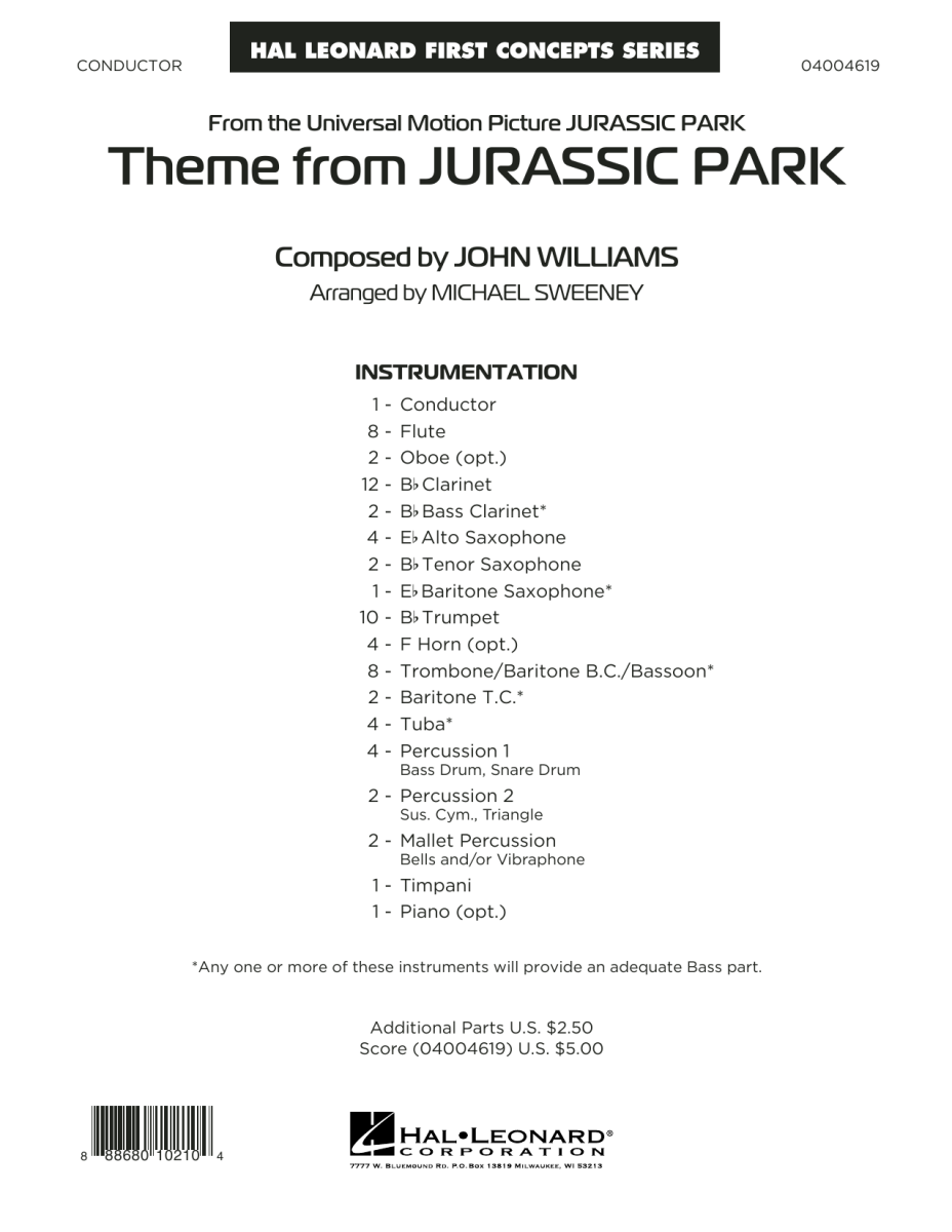 Theme from 'Jurassic Park' - hacer clic aqu