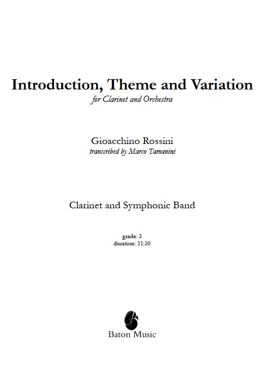 Introduction, Theme and Variations - hacer clic aqu�