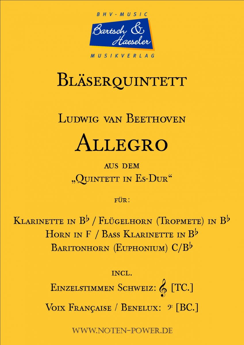 Allegro aus dem "Quintett in Es-Dur" - hacer clic aquí Allegro aus dem "Quintett in Es-Dur" - hacer clic aquí