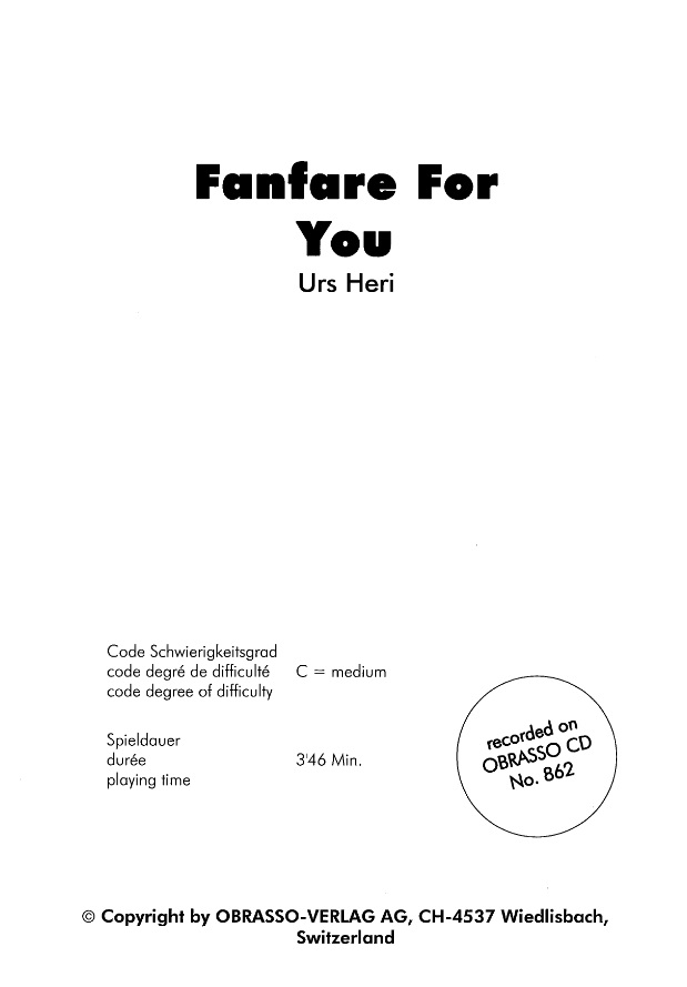 Fanfare for you - hacer clic aqu�