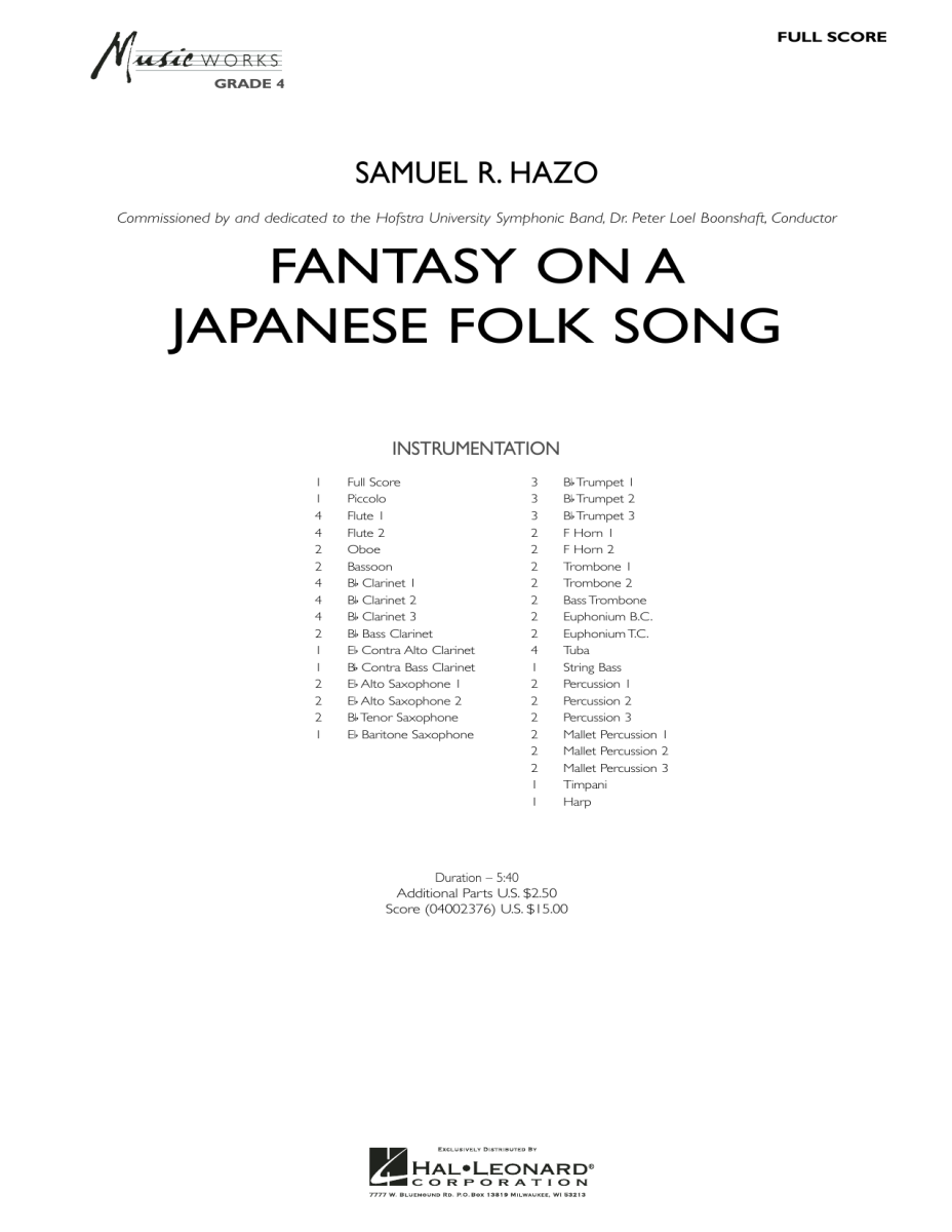 Fantasy On A Japanese Folk Song - hacer clic aqu