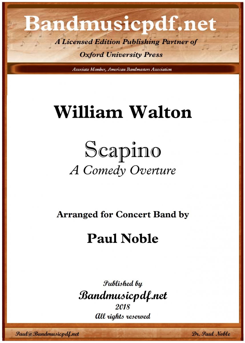 Scapino, A Comedy Overture - hacer clic aquí Scapino, A Comedy Overture - hacer clic aquí
