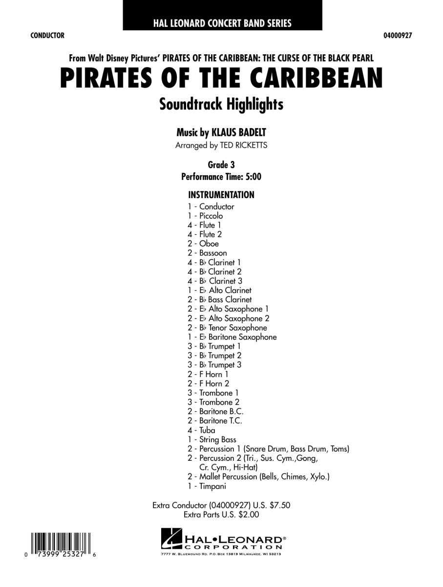 Pirates of the Caribbean (Soundtrack Highlights) - hacer clic aqu