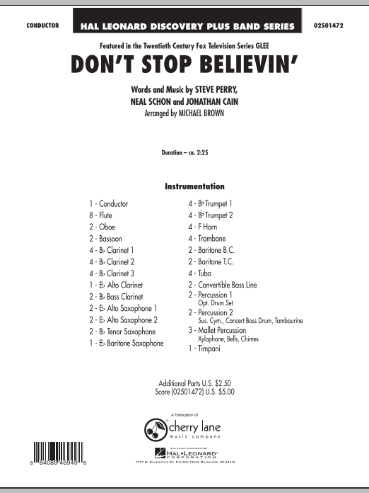 Don't Stop Believin' (from 'Glee') - hacer clic aqu