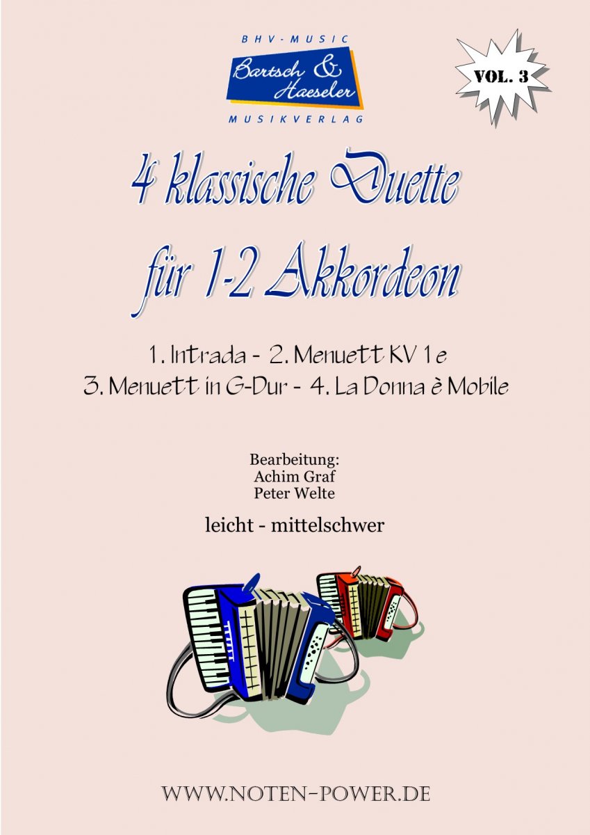 4 leichte Duette fr zwei Akkordeon #3 (Vier) - hacer clic aqu