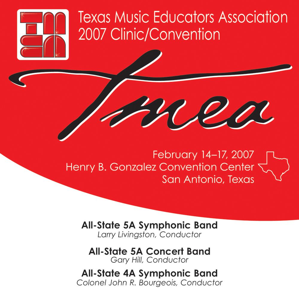 2007 Texas Music Educators Association: All-State 5A Symphonic Band, All-State 5A Concert Band; All-State 4A Symphonic B - hacer clic aqu